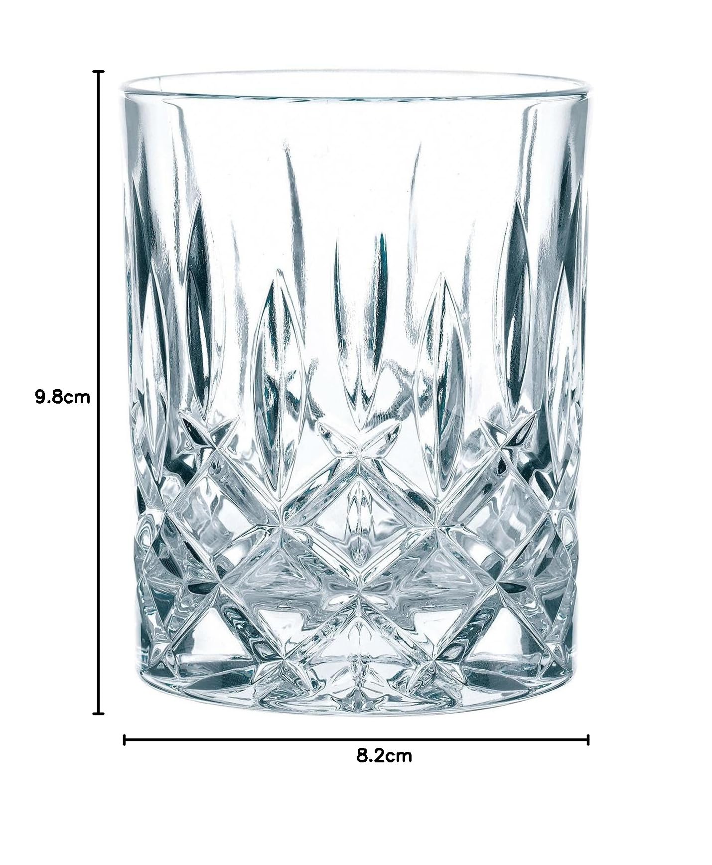 Spiegelau & Nachtmann Noblesse Whiskybecher Set 8 Tlg. 89207 x 2, Kristallglas, Tumbler, Whiskyglas, 295 ml, 8.2 cm x 10.2 cm, 8 Stück, Zuhause, Elegant, Formal, Wiederverwendbar, Spülmaschinenfest