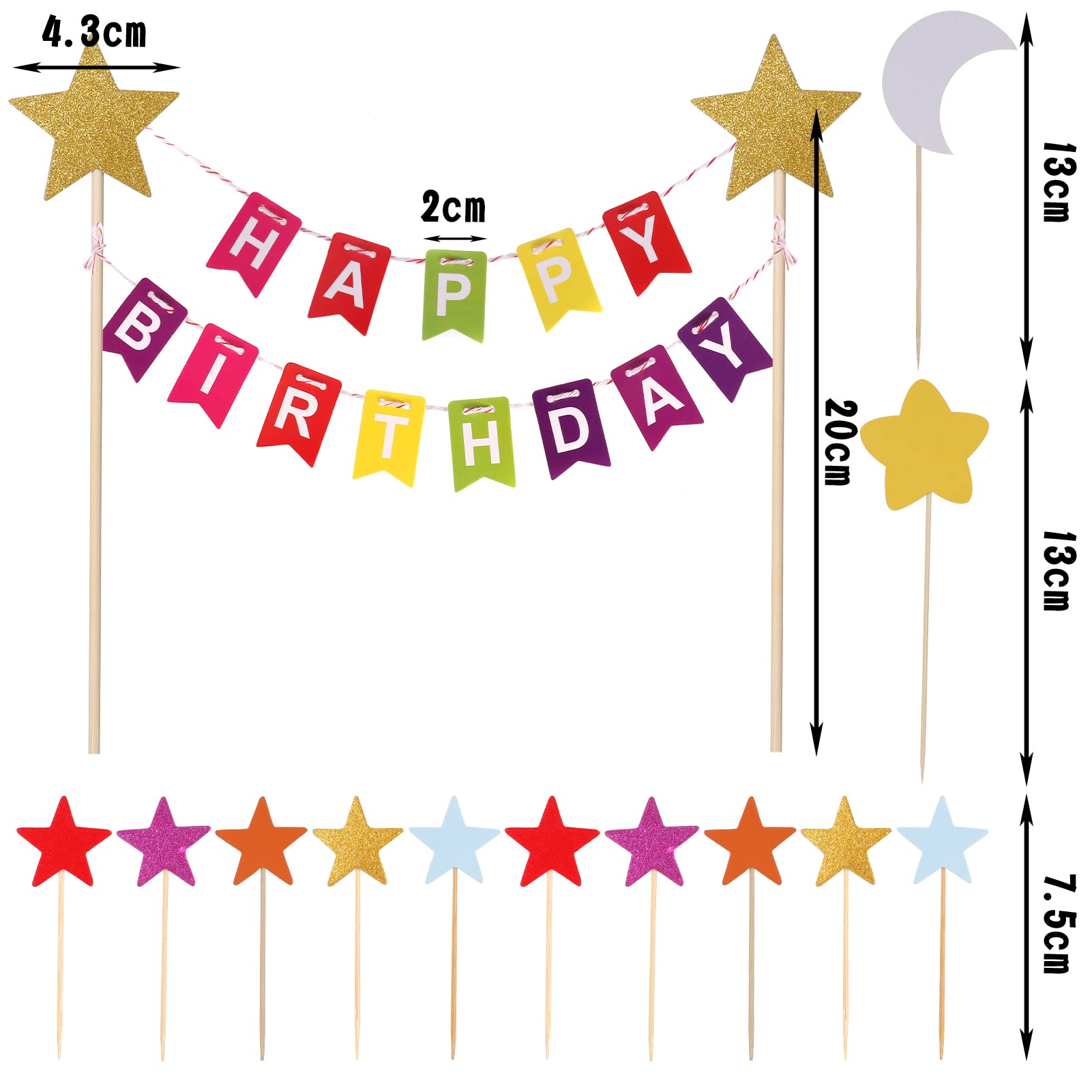 Handgefertigter Tortenaufsatz – Rustikales Banner Aus Leinen Für 1. Geburtstag, Babyparty & Taufen