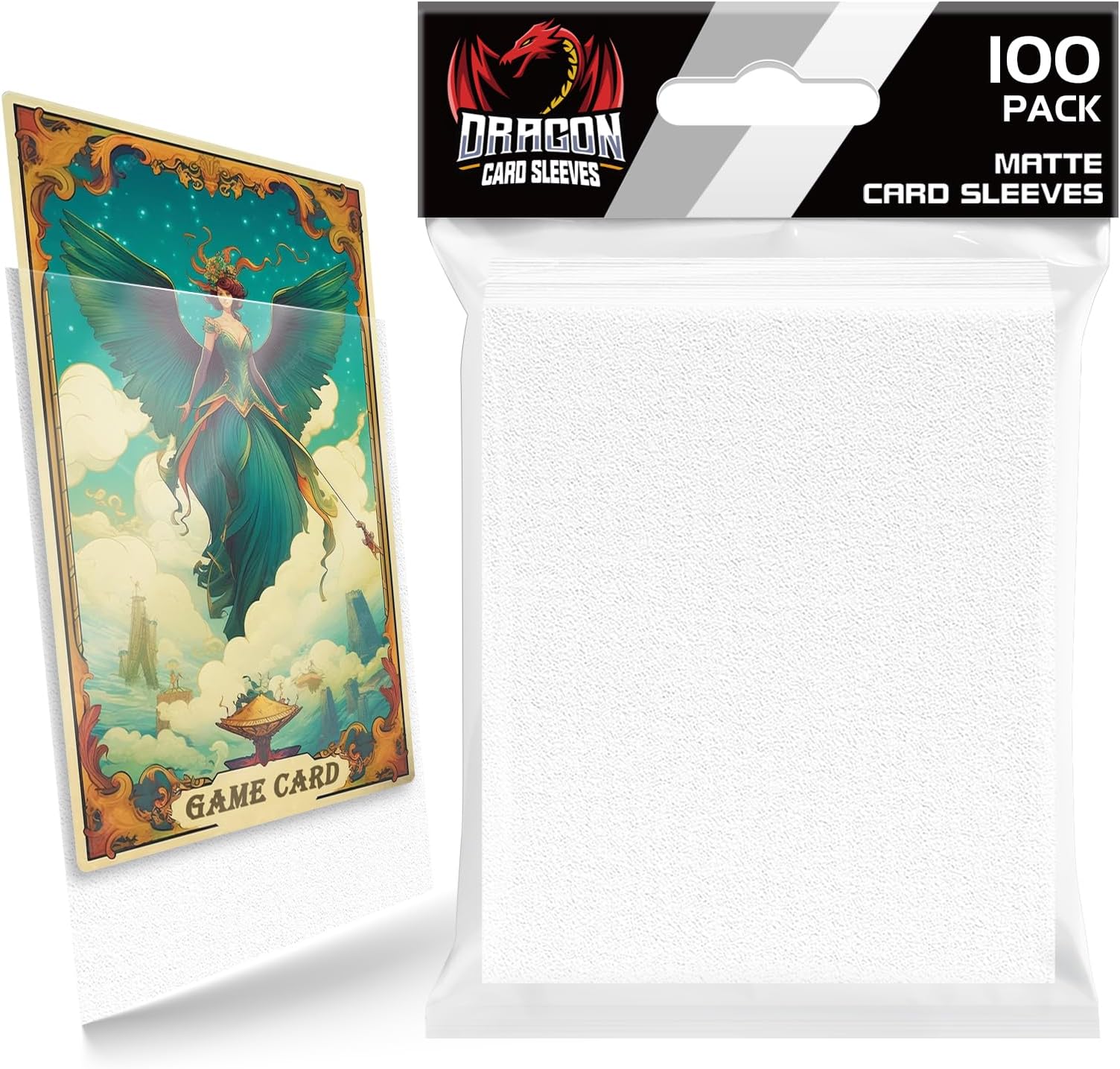 DeElf 1000 Bulk Clear Card Sleeves for Playing Card