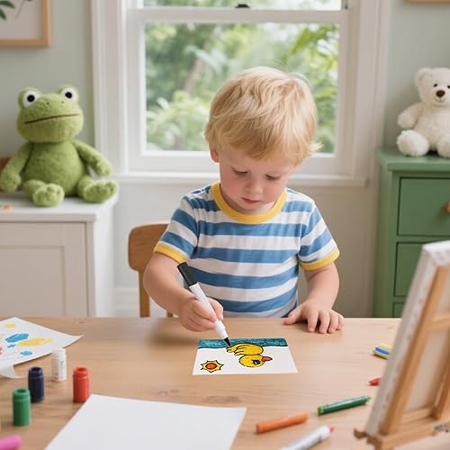 Miniatura 7 de Healgem Kit de pintura de textura de espuma mágica, arte mágico para niños (60 hojas de papel texturizado de espuma)