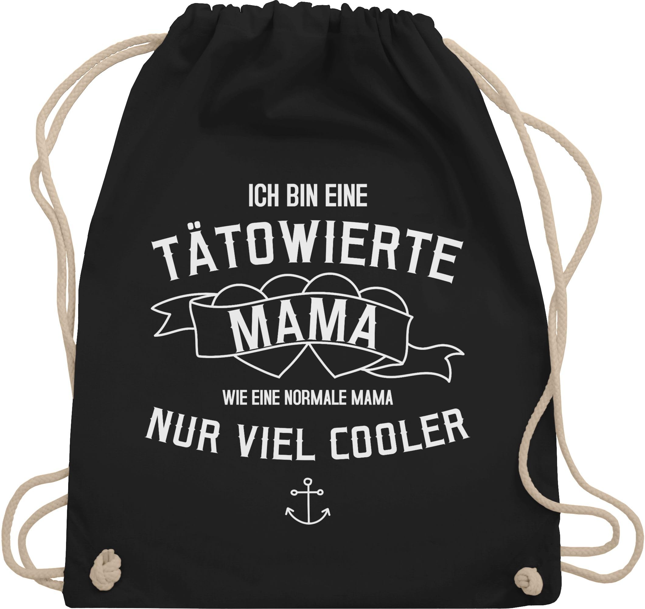 Turnbeutel „Frischgebackene Mama Seit 2025“ – Weiß, 12 Liter