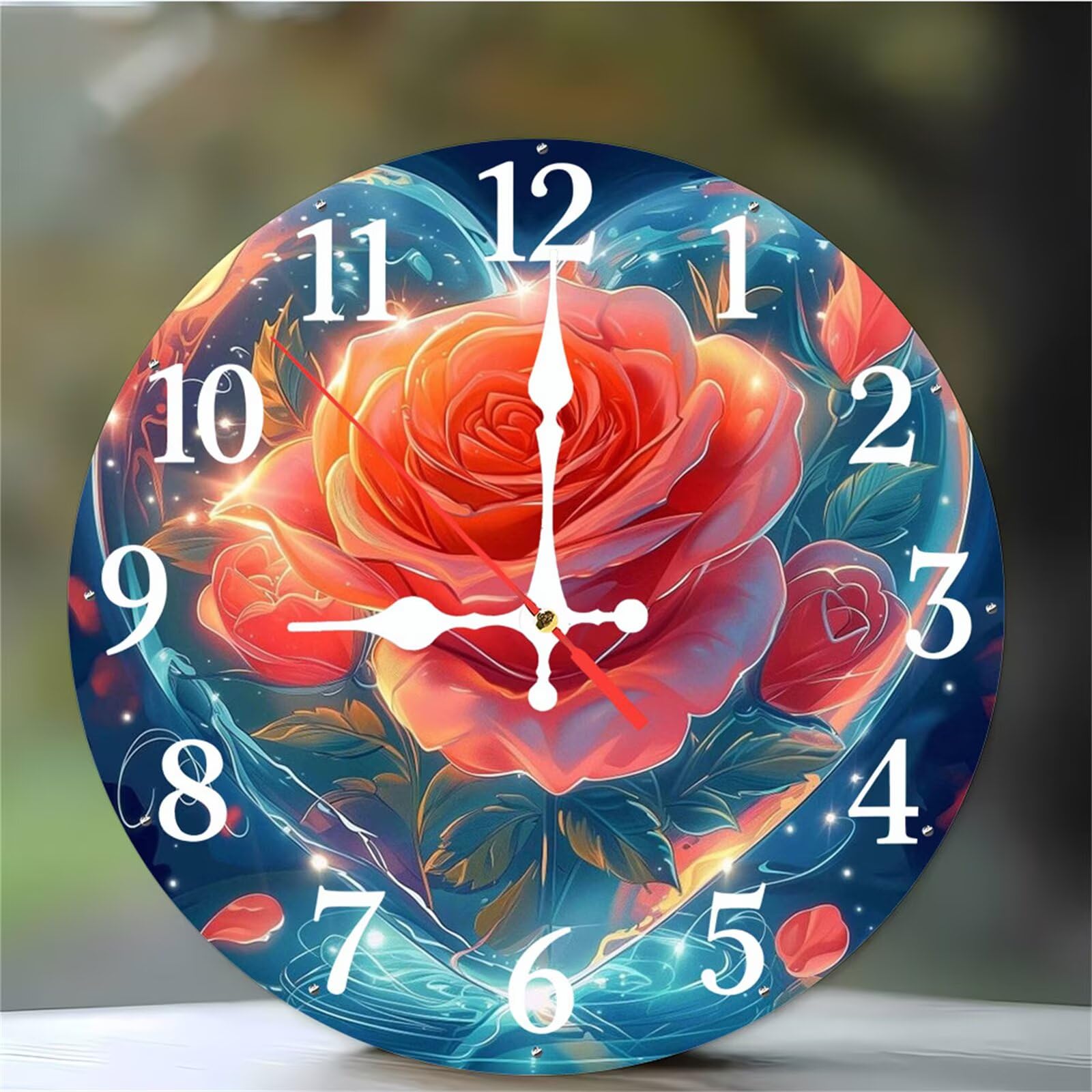 Horloge murale ronde de 30cm pour en finir avec le tic-tac stressant du salon