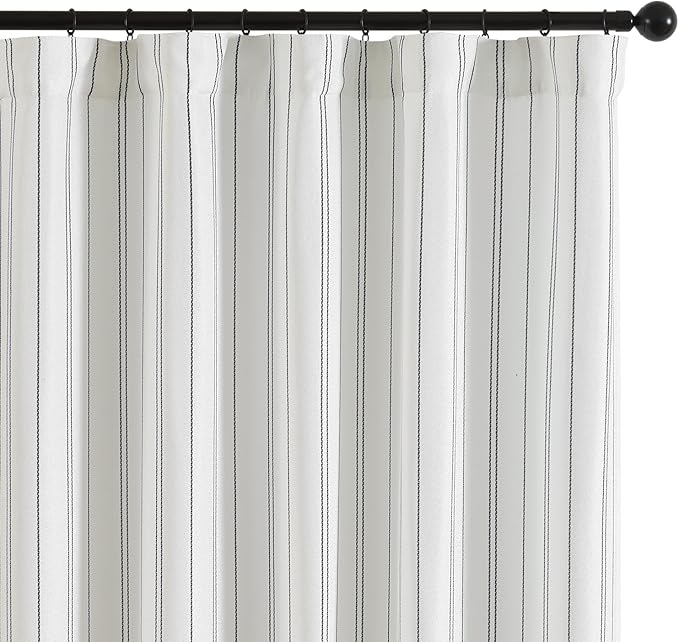 Black and White Striped Curtains