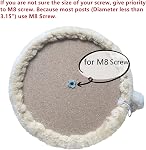 SHENGOCASE Cat Tree Tower Accessoires Pièces de rechange 13.5" Haut de la plate-forme de lit Perch pour les chats, Ajouter sur le lit de remplacement de chat, Beige, M8, Panneau de particules avec tissu Velboa