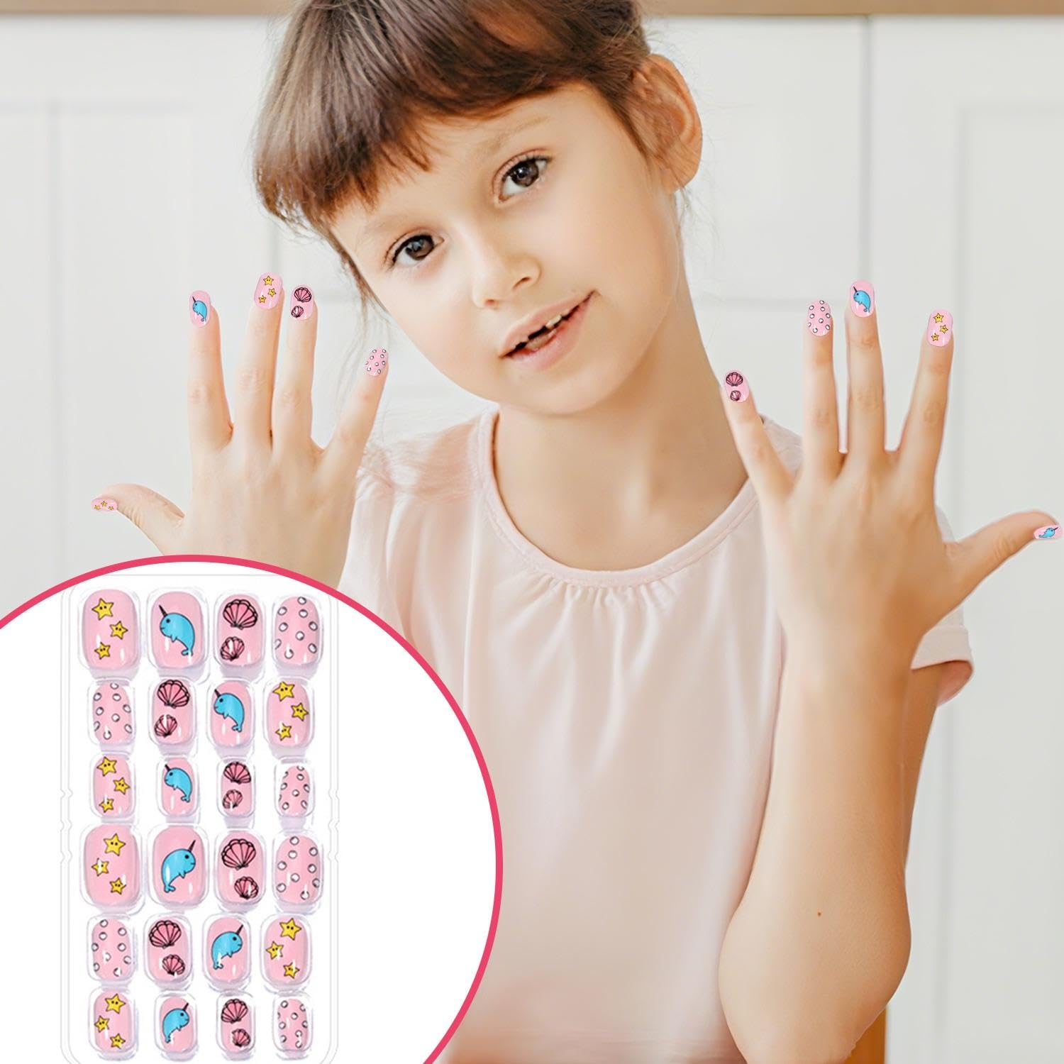 192 Punti Artistici Malati Per Bambini, Modello Di Cartoni Animati -Design, Fai -Da -Te -Nagen -Accessoires, Decorazione Di Unghie Carini (Con Adesivi Adesivi, Unghie -Be -Strie).