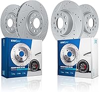 Vista 30 de Detroit Axle - Rotores de freno delantero de 5 lengüetas 4WD para Ford F-150 1997-2003 1998-2003 Rotores de freno de disco Lobo 1999 2000 2001 2002