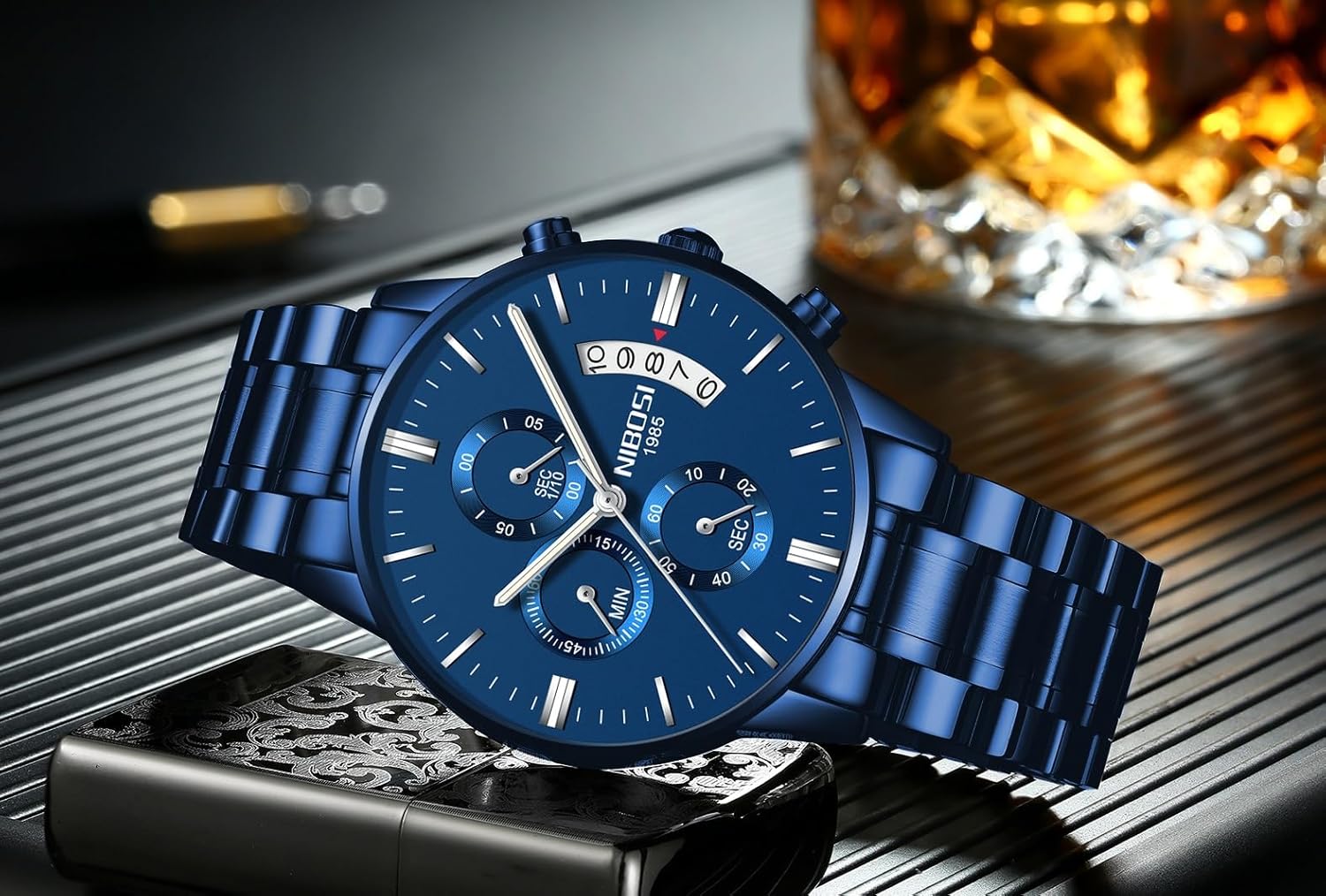 Relógio Masculino Nibosi 2309 Analógico Cronógrafo Funcional Original Ponteiro Luminoso Data em promoção! Veja a oferta e mais achadinhos de Relógios de pulso 3 Hoje é o melhor dia para comprar Relógio Masculino Nibosi 2309 Analógico Cronógrafo Funcional Original Ponteiro Luminoso Data com aquele preço maroto! Promoção! Aproveite a oferta! 3