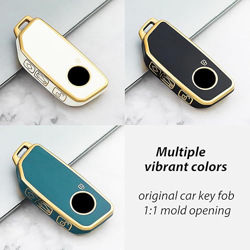Miniatura 5 de OLLEN Funda de TPU suave para llavero, compatible con BMW 2023 2024 serie 57 740i 760i X1 X5 X6 X7 XM IX IX IX3 I5 I7, etc., funda protectora remota