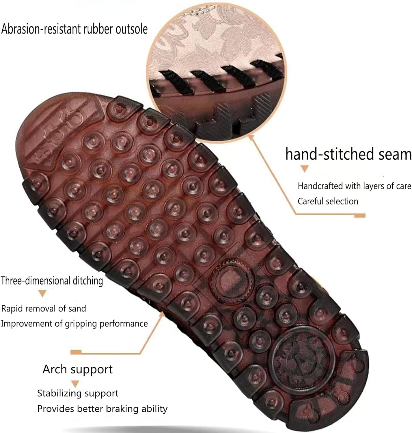 Women's Fashion Embroidery Hand-Stitched Soft Bottom Flat Loafers Comfortable Non-Slip Soft Casual Walking Shoes Orthopedic 4D Pain Relief Casual Shoes - Image 4