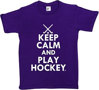 bnq Keep Calm & Play Hockey Hockey Clubs Kids Boys/Girls T-Shirt