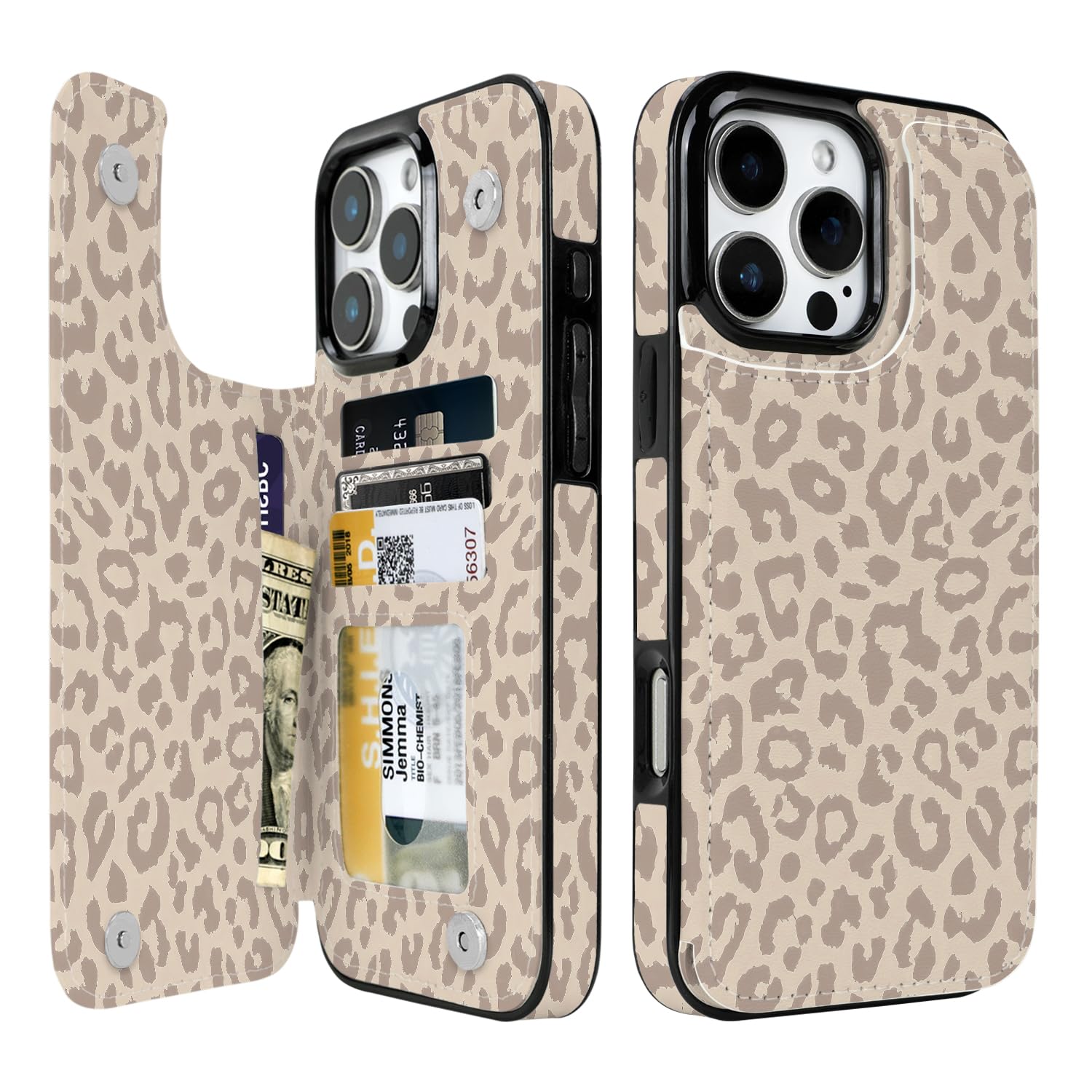 Étui portefeuille iPhone 16 Pro Max pour ne plus rayer votre écran avec vos clés - 8