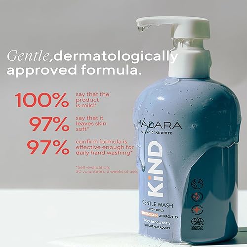 Miniatura 5 de MÁDARA Cuidado de la piel orgánico  KIND Gentle Body Wash  Gel de baño orgánico certificado para niños, adecuado para la delicada piel de niños y