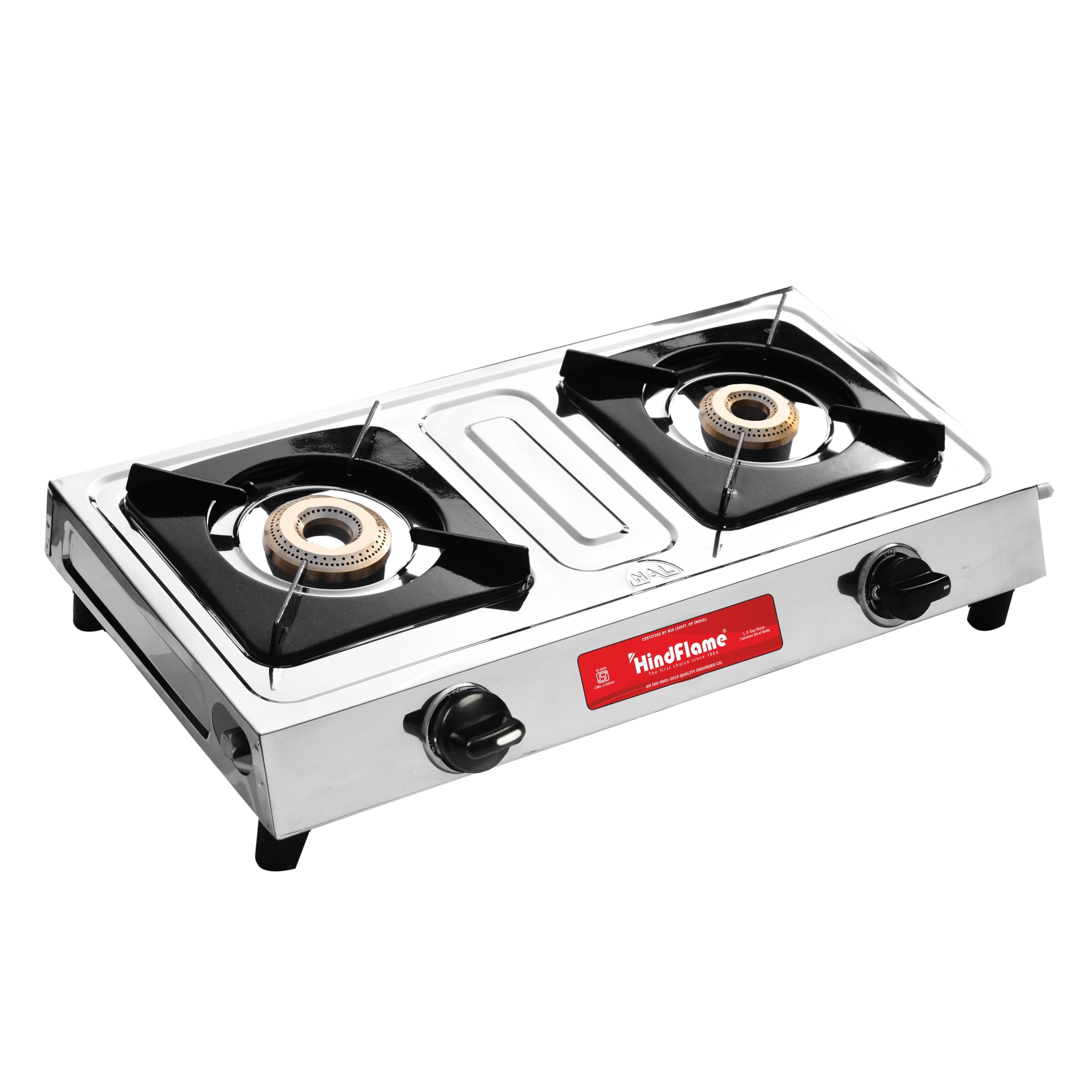 Hindflame 2 Burner Metro Stainless Steel Manual Gas Stove 1 Year Warranty (ISI Certified & BIS Approved) (B09RH8W3Q4) Amazon Price History, Amazon Price Tracker