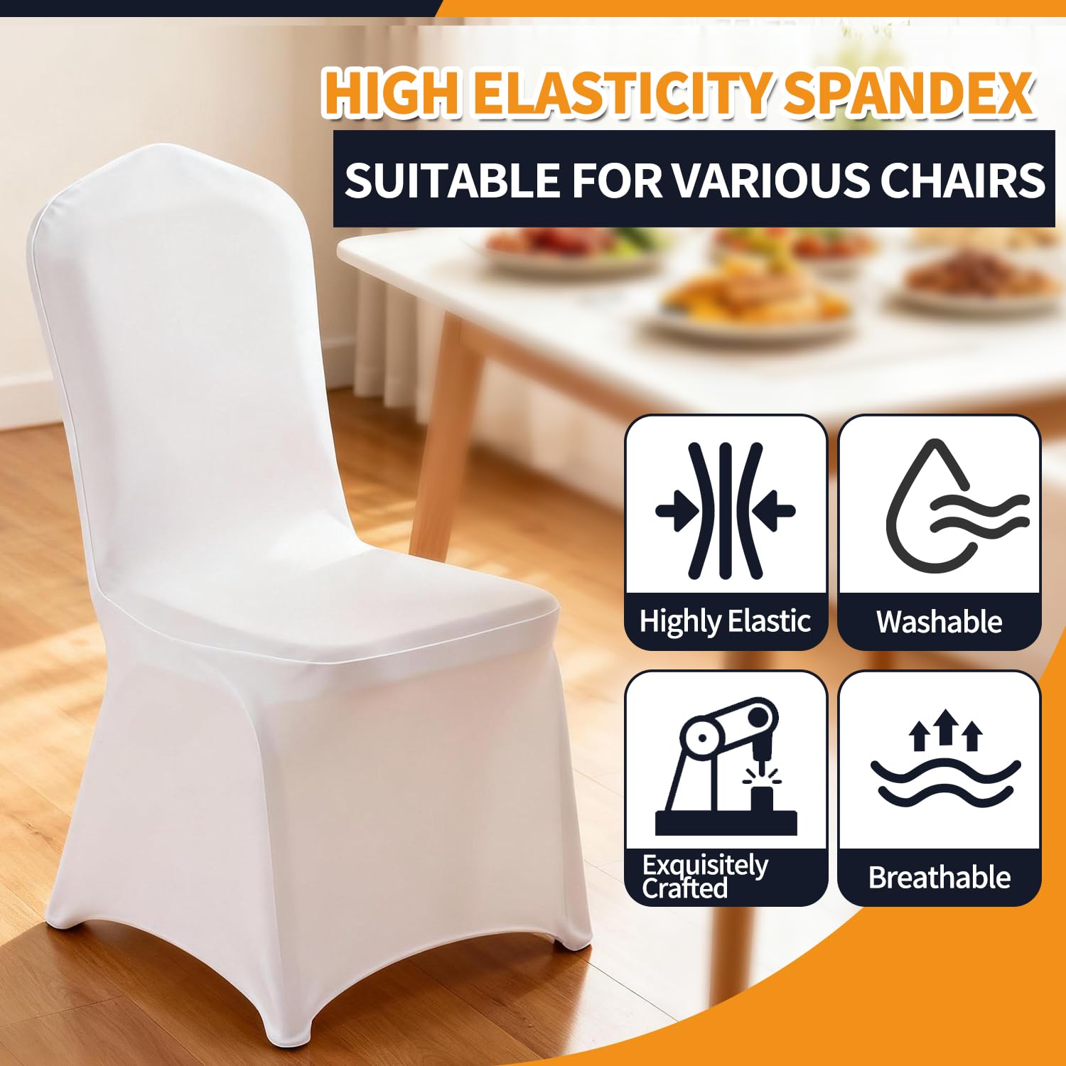 Amazon.co.jp: Yahpetes 宴会椅子カバー2枚 - ウェディング&パーティー
