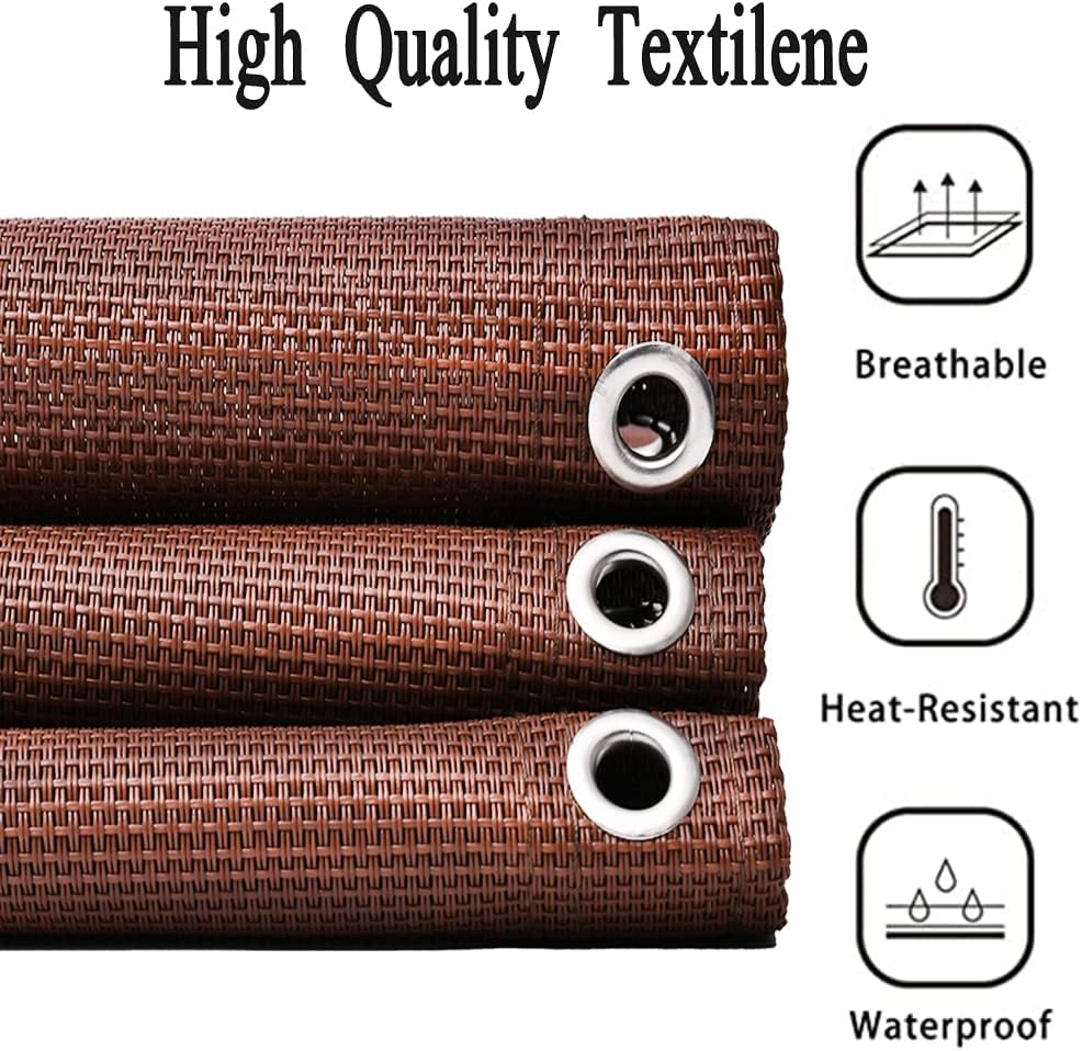 Zero Gravity Chair Replacement Fabric, Anti Gravity Lounge Chair Cloth with 4 PCS Replacement Lace Cords Gravity Chair Accessories Bungee Elastic Patio Recliner Chair (Upgrated Brown- 21")…