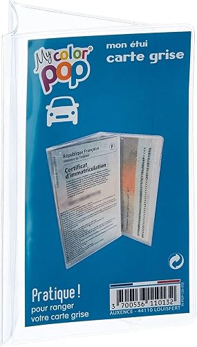 Color Pop Graue Karte, transparente Schutztasche