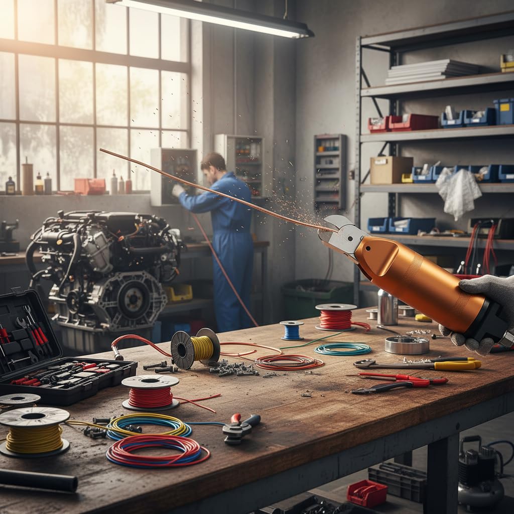 HS20 Air Scissors, Heavy Duty Pneumatic Nipper Tool Cutting Pliers for Iron Stainless Steel Plate Brass Wire (HS20-S5)