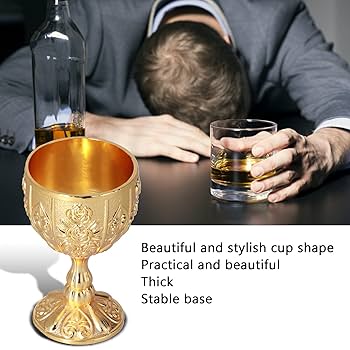 ミッチ　Xodas Goblet 24K Gold Fume Foot Amazon.com | Gold Chalice Vintage Golden Goblet, 4 Inches