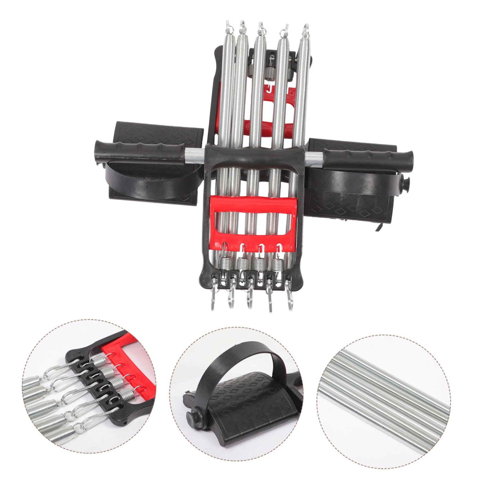 Męski oporowy ekspander klatki piersiowej, ergonomiczne uchwyty, wielofunkcyjny sprzęt fitness do treningu ramion klatki piersiowej i pleców, trenażer sprężynowy do domowej siłowni fitness