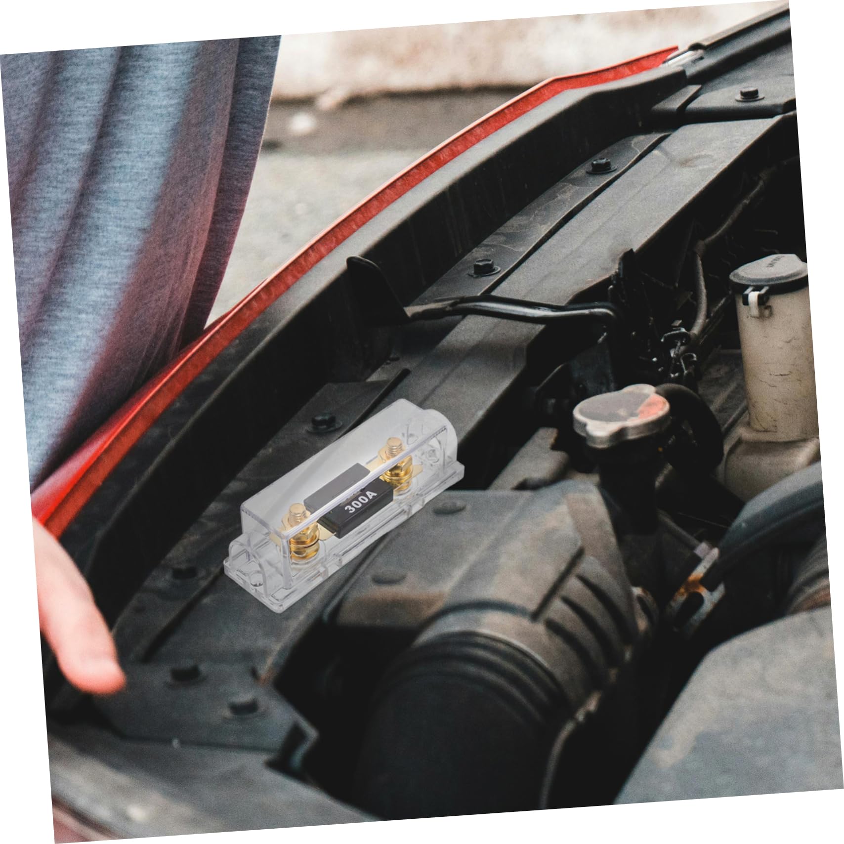 Scatola dei Fusibili Auto con Coperchio Portafusibili Veicolo Resistente per Auto Camion Moto 5 Pezzi