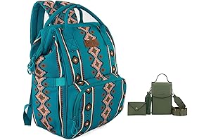 X Wrangler Backpack Diaper Bag and Crossbody Cell Phone Purse Set