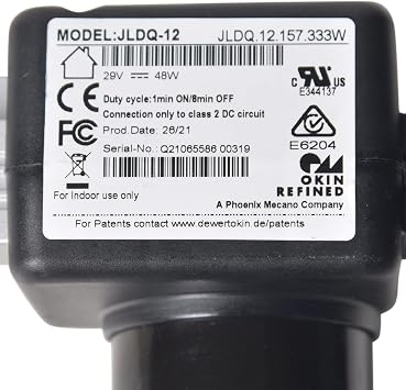 Okin Model JLDQ-12 & JLDQ.12.157.333W Power Recliner Motor Lift Chair Actuator Replacement