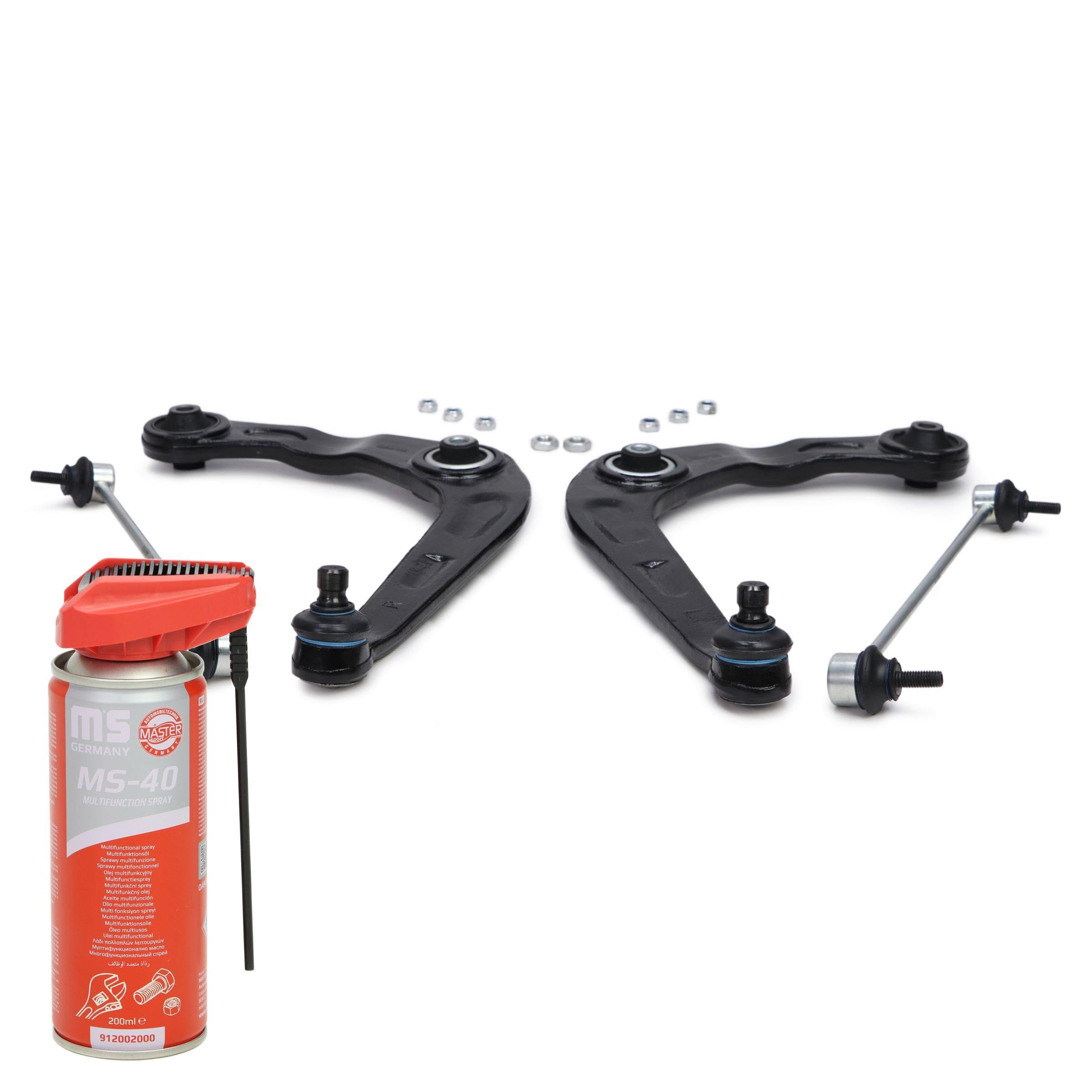 36802/1-SET-MSP Kit Juego de reparación brazo de suspensión Delantero Izquierda Delantero Derecha Delantero 200ml
