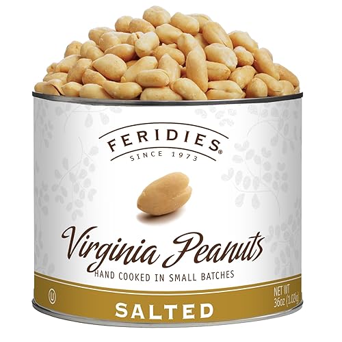 Miniatura 10 de FERIDIES Cacahuetes Virginia sin sal súper grandes, lata de 18 onzas
