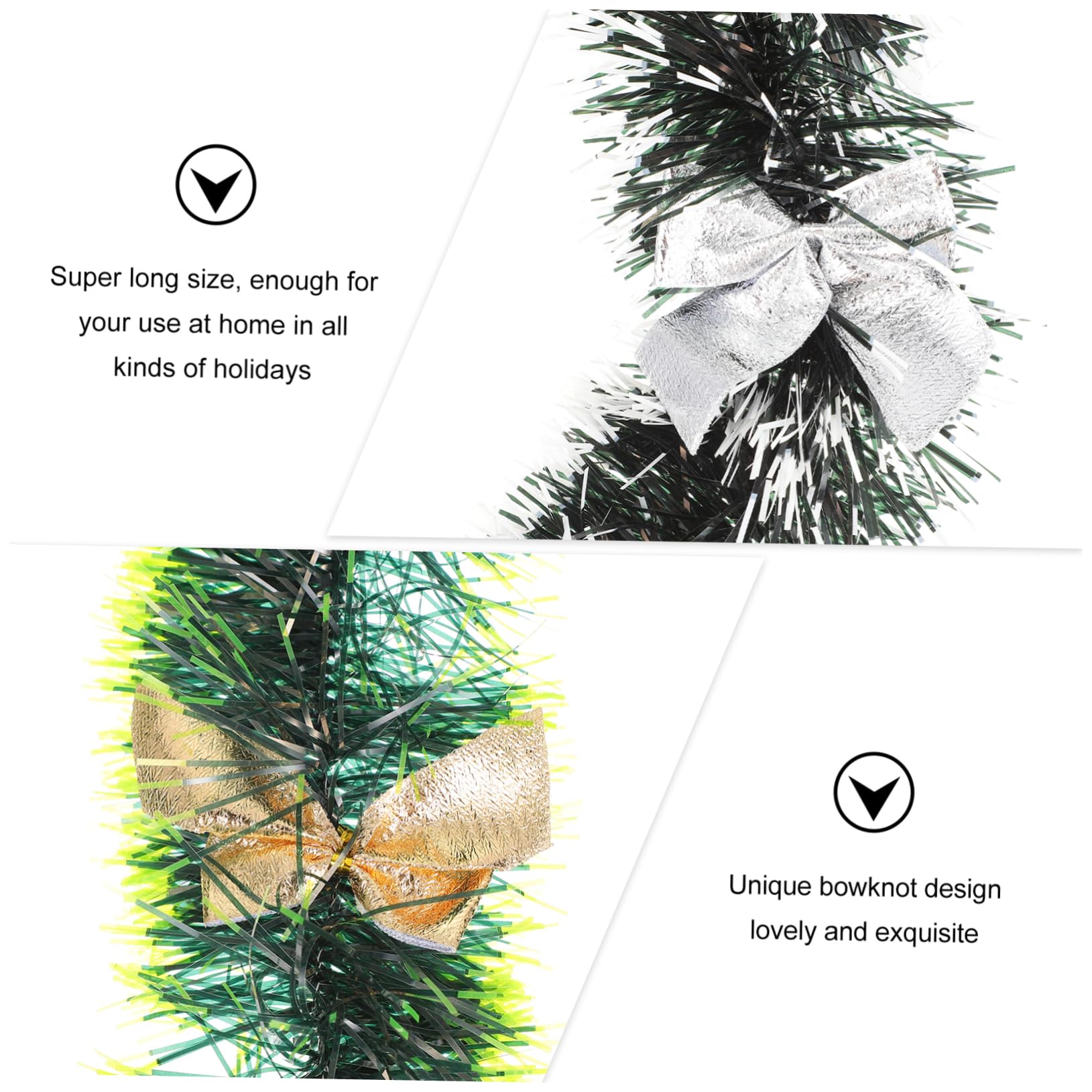 Cabilock Giant Christmas Snowflake Tinsel Tree Decorations Red Tree Decor Xmas Tinsel Garlands