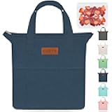 Lunch Box for Women, Lunch Bag for Women Men Adult Simple Lunchbox Reusable Lunchbag Insulated Lunch Boxes Large Capacity Cute Lunch Tote Bag, with Food Storage Bags for Work, Office or Picnic
