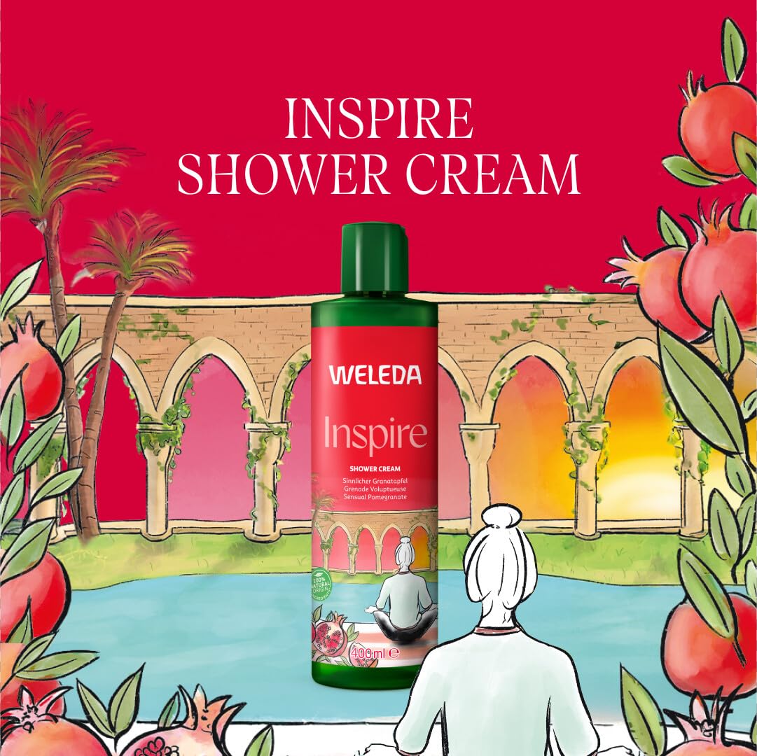 Weleda Inspire Shower Gel with Pomegranate, Body wash with natural essential oils, For Men & Women, Dermatologically tested - Image 3