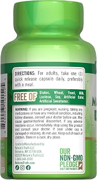 Nature's Truth Triple Magnesium Complex Supplement | 100 Capsules | 420 mg Magnesium Oxide, Citrate & Aspartate | Non-GMO & Gluten Free