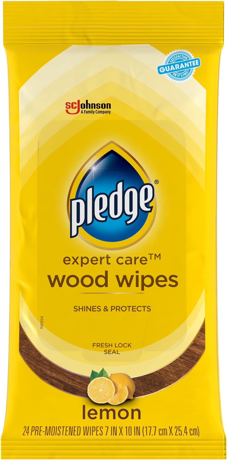 Pledge Expert Care Wood Wipes, Shines and Protects, Removes
