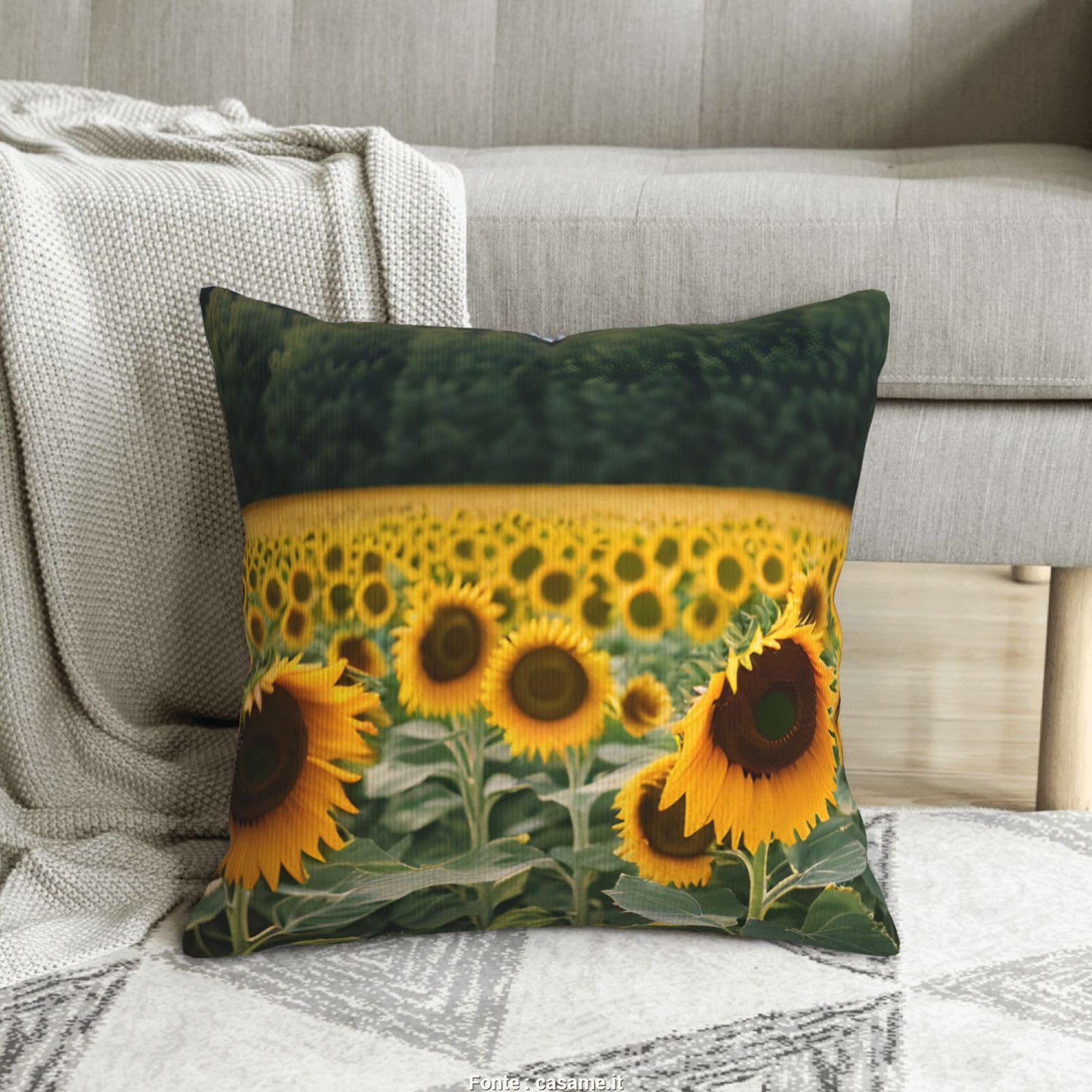 Housses de coussin en velours côtelé 50,8x50,8 cm pour décoration canapé salon