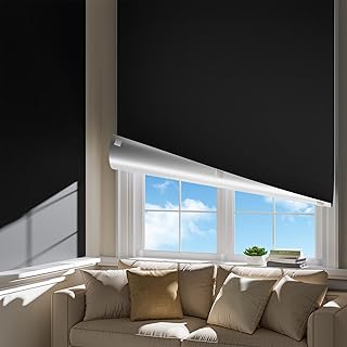Portable Blackout Curtains for Bedroom, Easy Install No Drill Blackout Shades&Blinds for Indoor Windows
