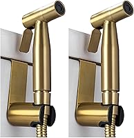 Vista 10 de BARROCK Pulverizador de bidé para inodoro, rociador de mano con chorro para inodoros existentes con manguera de bidé, presión de agua ajustable