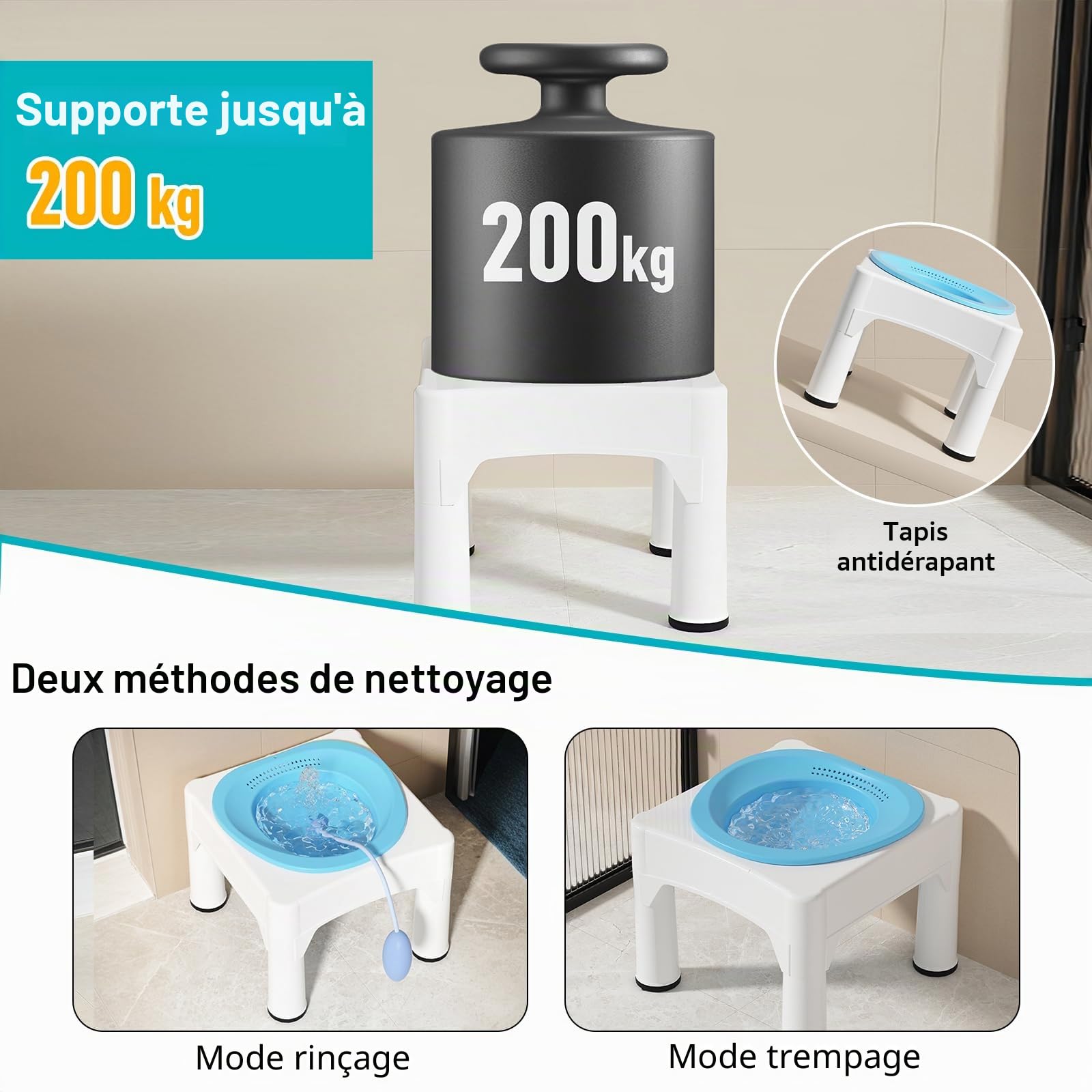 Bain d'assise pour hémorroïdes, siège de bain toilette post-partum | Siège avec support pratique pour soins intimes, grossesse et récupération après accouchement, adapté aux femmes et hommes