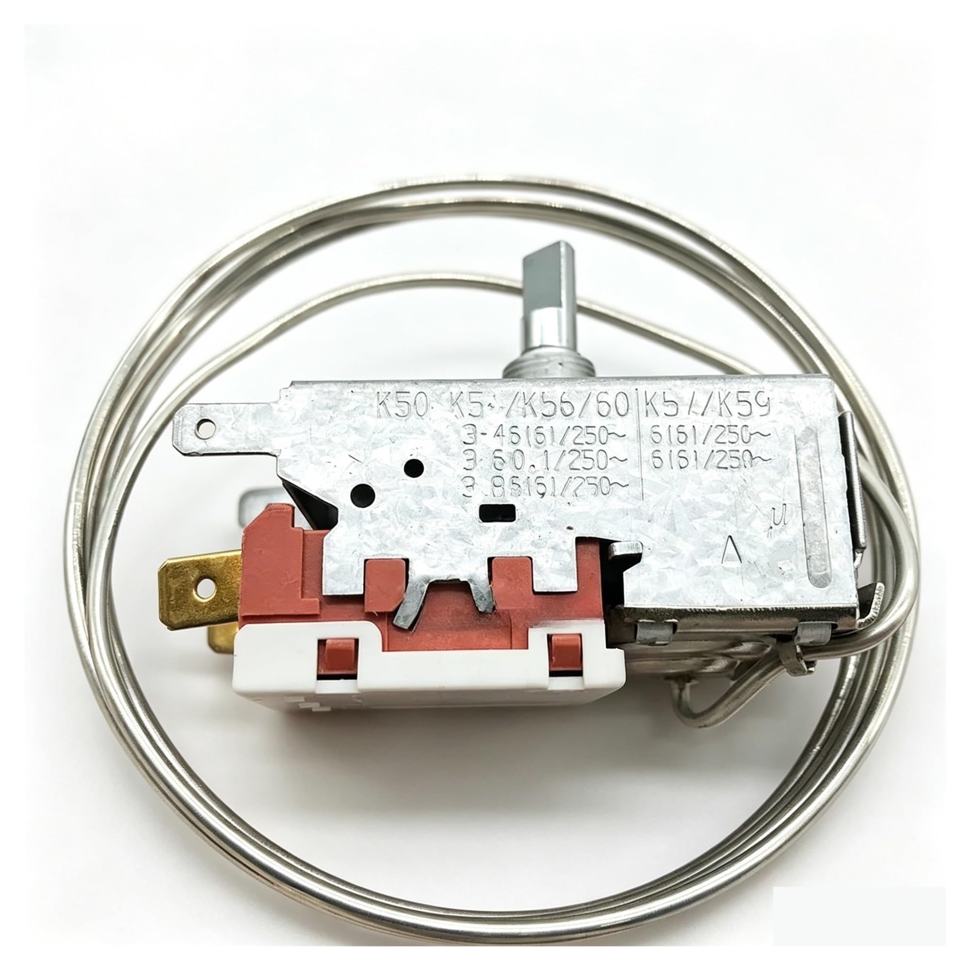 Termostato De Descongelación Del Refrigerador, Interruptor De Control K59 K50 K54 K56 K60 K57 Termostato K50-P1127 De 2 Pines for A10-1051 Calentador De Descongelación De Repuesto for Refrigerador