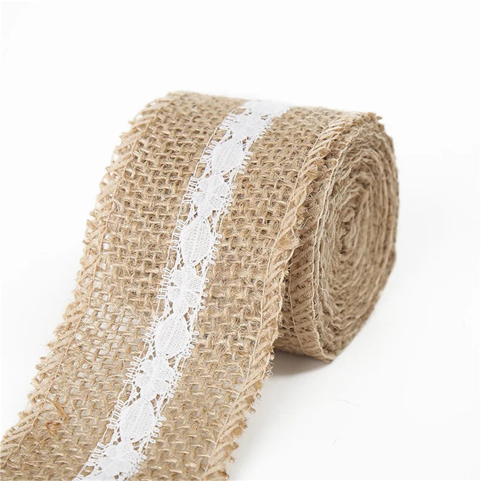 Jute Burlap Ribbon, Jute Burlap Ribbon White Lace Trim 1-10m