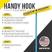 Vista 2 de T&T Tools Gancho Práctico de Servicio Pesado – Portátil de 30 Pulgadas con Extremo de Gancho de Bomba Redondo de 3/8" – Herramienta Multipropósito