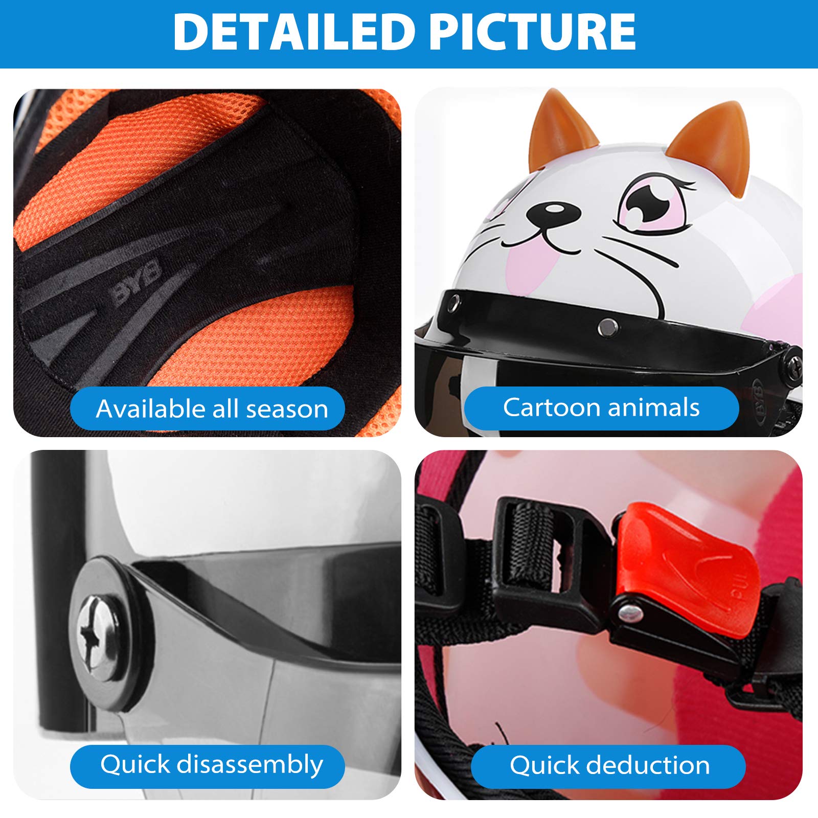 Galatée Casco da Bicicletta per Bambini, Adatto per Scooter Tricicli Skateboard e Biciclette, e Dotato di Sciarpa Calda e Visiera Parasole per la Protezione del Viso