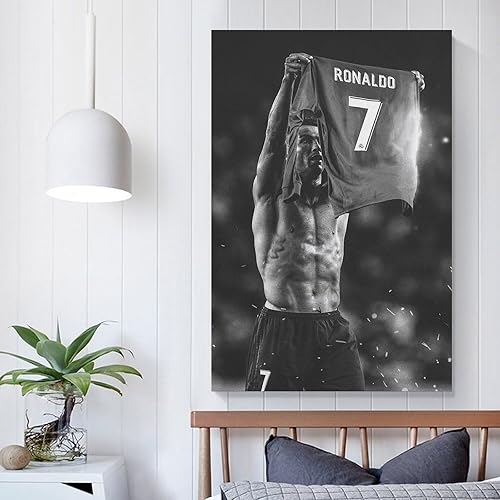 Miniatura 5 de Pósteres para hombres, Cristiano Ronaldos, estrella de fútbol, pósteres de arte de pared, póster de fútbol, impresiones artísticas para decoración