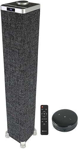 Rockville (1) Sistema de altavoces Bluetooth de torre todo en uno ONE-Tower + paquete HDMIópticoRCA con (1) WiiM Mini WiFi reproductor de música