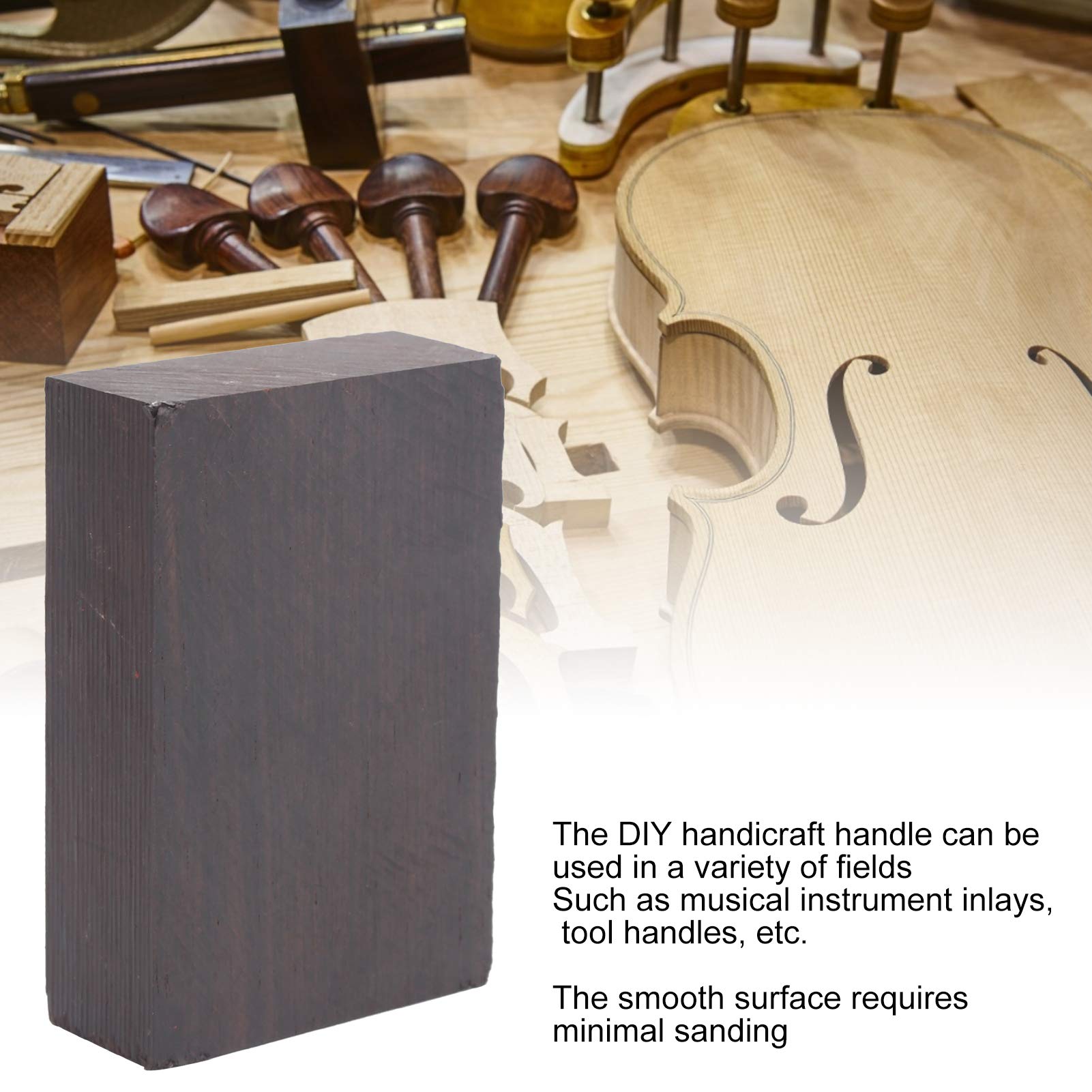 Legno Di Ebano Per Fai Da Te - Blocco 12x4x1cm, Per Intaglio E Progetti Artigianali - Foto 8