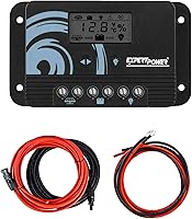 Vista 7 de ExpertPower Kit de controlador de carga solar PWM de 20 A para LiFePO4, AGM, gel, batería inundada Regulador inteligente de selección automática