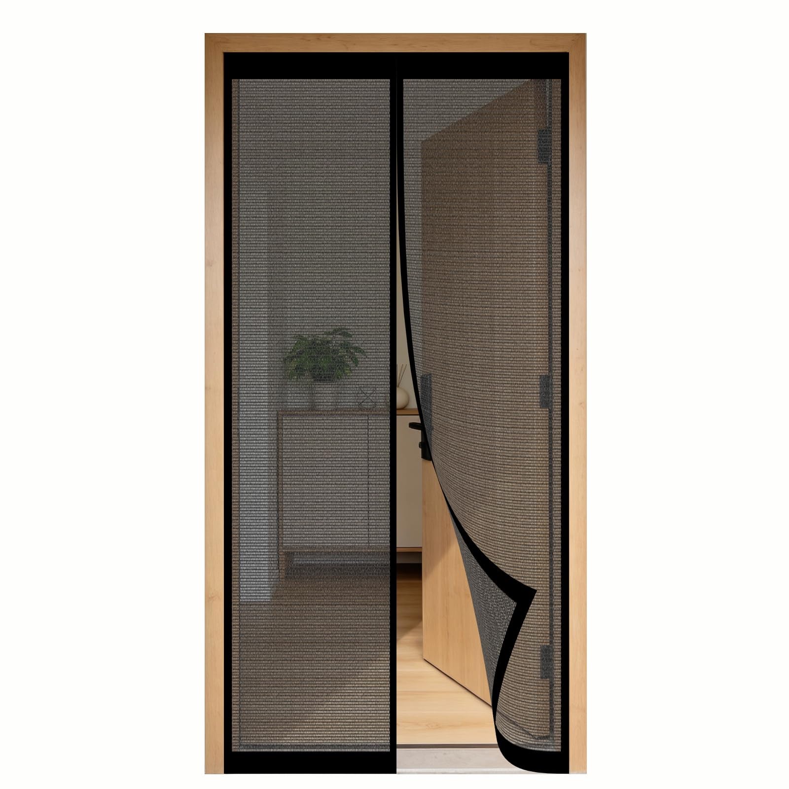 Rideau anti mouche rideau de porte antimoustique sans perçage 230x100 cm