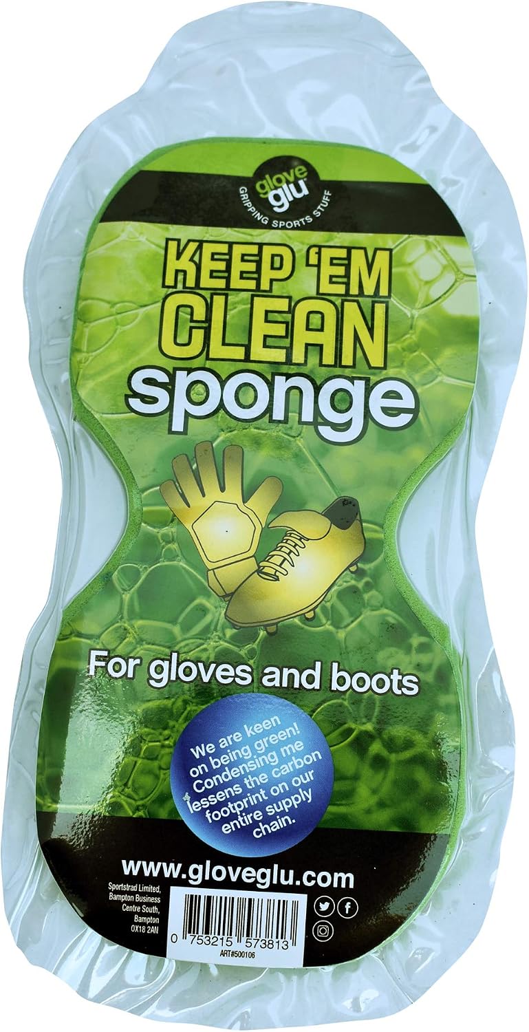 Gloveglu Keep 'EM Clean Sponge | Premium Quality | Microcell Confined | Ergonomic | Deep Cleaning | Dual-Purpose | Green Colored | 0.12 Grams weighed