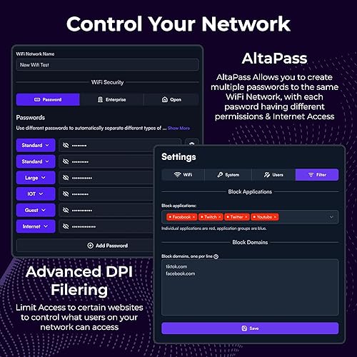 Miniatura 9 de Punto de acceso WiFi 6 AP6-PRO | Punto de acceso inalámbrico de alto rendimiento de 6.3Gbps | Roaming sin problemas, PoE+, 4096 QAM | Punto de