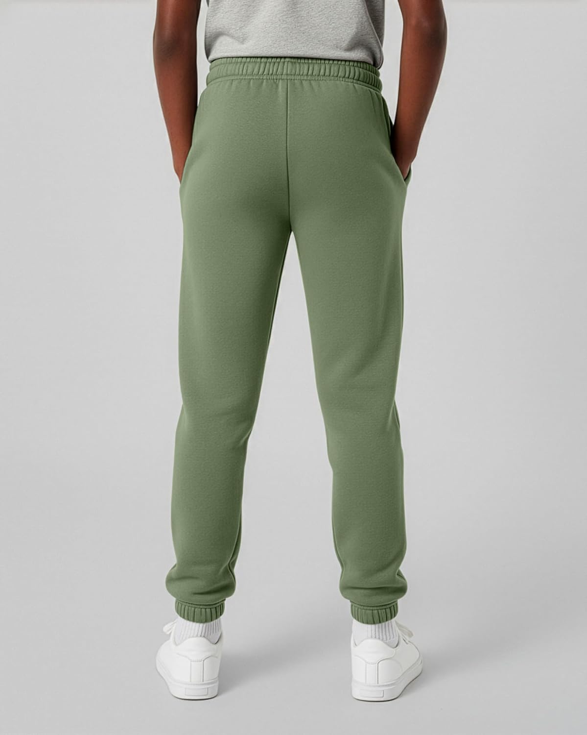 Real Essentials 3 Pack: Boys' Fleece Athletic Jogger Sweatpants - Kids Teens Active Athletic Pants with Pockets (Size 6-20) - Image 6