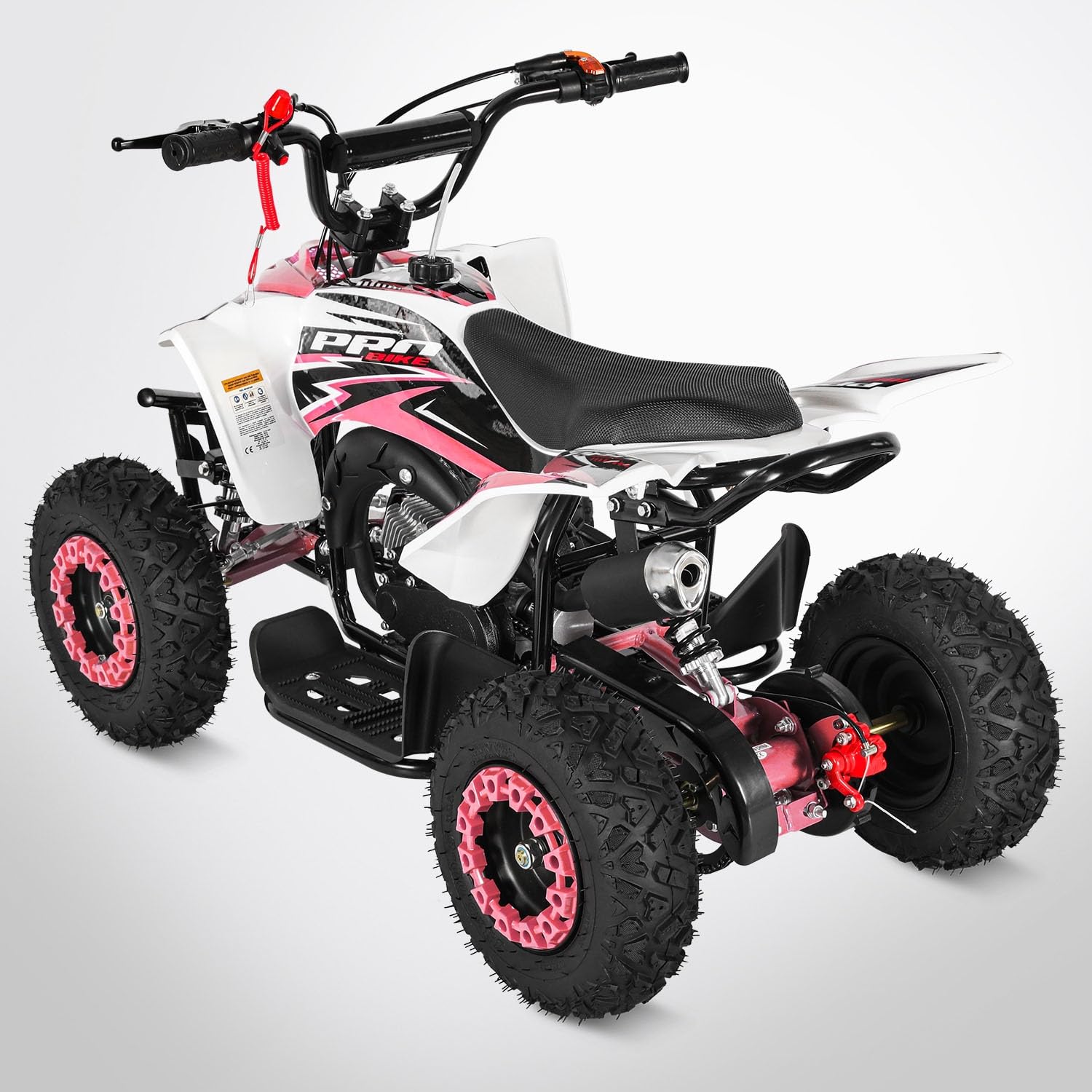 Pocket Quad TIRAX 49 - Mini Quad Enfant 50cc - Rose et blanc